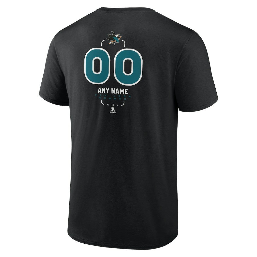 San Jose Sharks Personalized Name & Number Midfielder T-Shirt For Sale