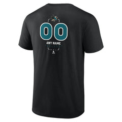 San Jose Sharks Personalized Name & Number Midfielder T-Shirt For Sale
