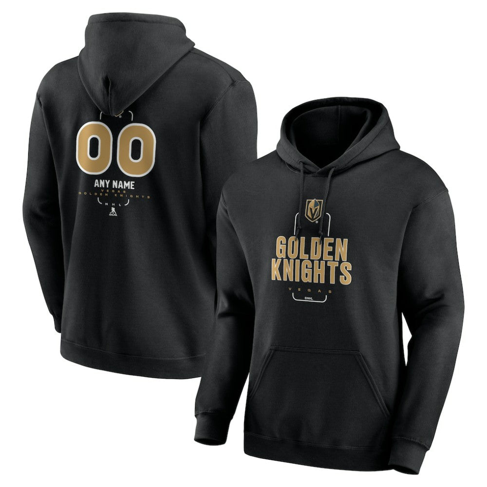 Vegas Golden Knights Personalized Name & Number Midfielder Pullover Hoodie On Sale