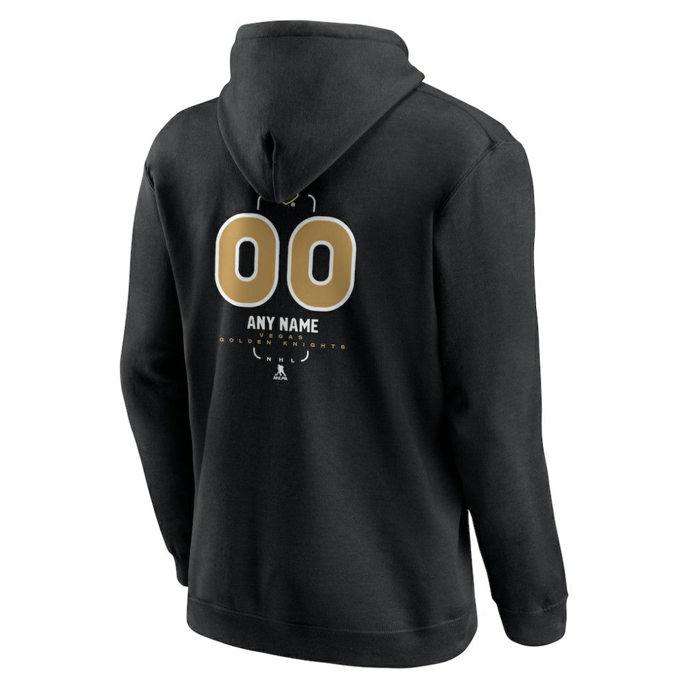 Vegas Golden Knights Personalized Name & Number Midfielder Pullover Hoodie On Sale