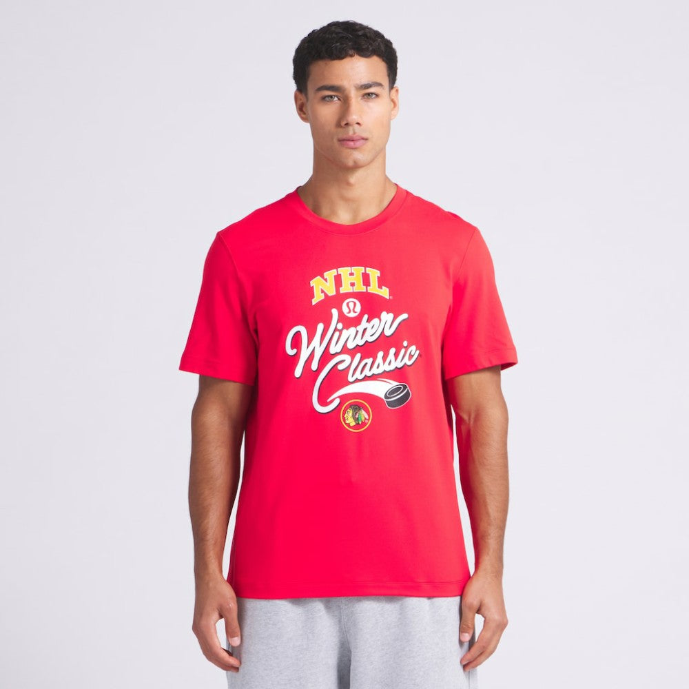 Chicago Blackhawks lululemon 2025 NHL Winter Classic Soft Jersey T-Shirt For Sale