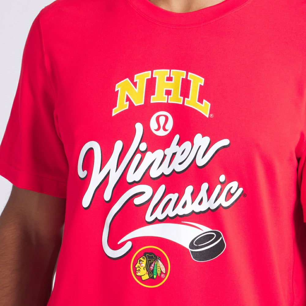 Chicago Blackhawks lululemon 2025 NHL Winter Classic Soft Jersey T-Shirt For Sale