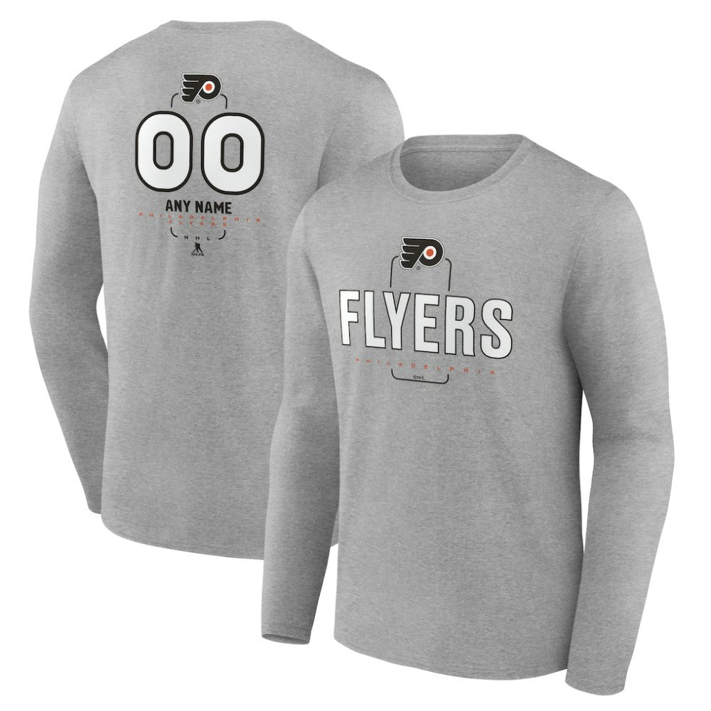 Philadelphia Flyers Personalized Name & Number Midfielder Long Sleeve T-Shirt Online