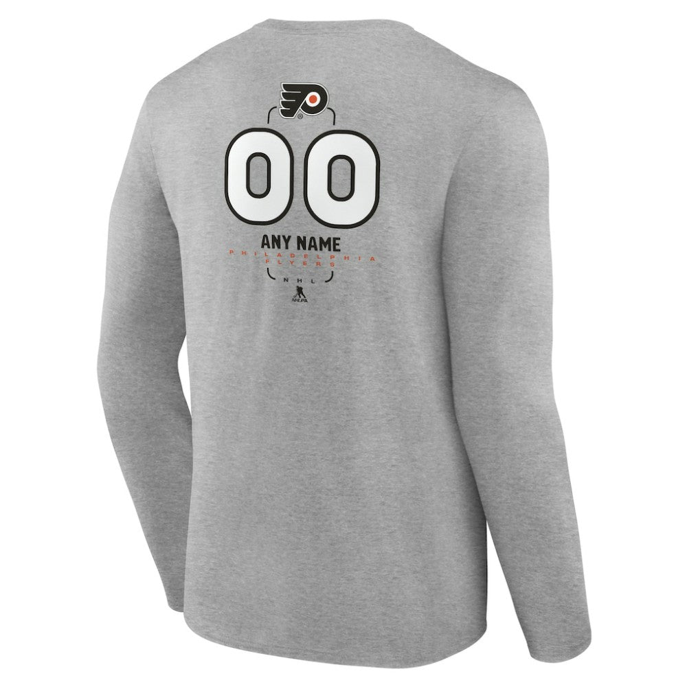 Philadelphia Flyers Personalized Name & Number Midfielder Long Sleeve T-Shirt Online