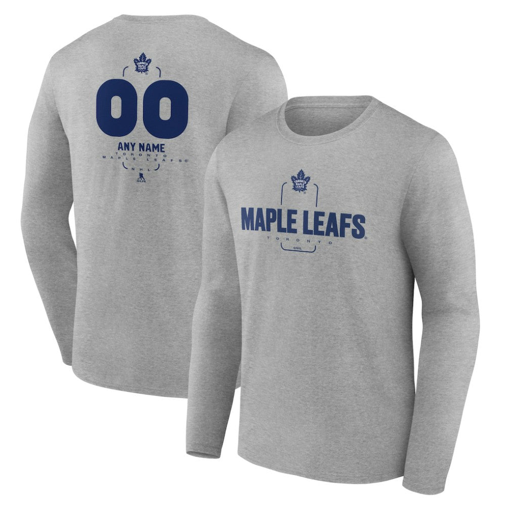 Toronto Maple Leafs Personalized Name & Number Midfielder Long Sleeve T-Shirt Sale