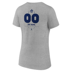 Toronto Maple Leafs Women's Personalized Name & Number Midfielder V-Neck T-Shirt Discount