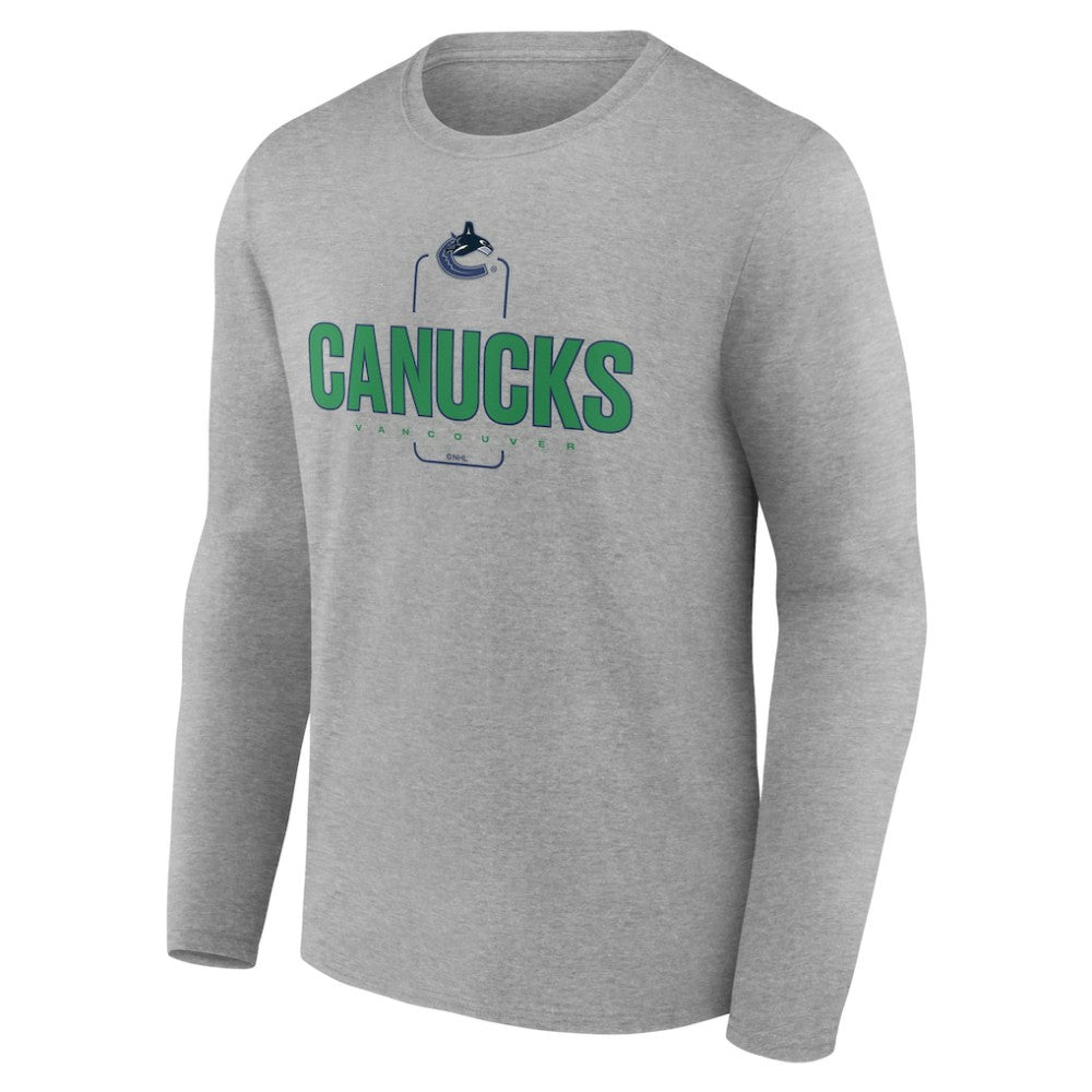 Vancouver Canucks Personalized Name & Number Midfielder Long Sleeve T-Shirt Online