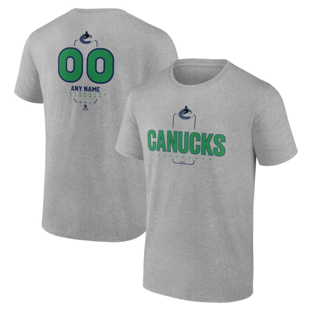 Vancouver Canucks Personalized Name & Number Midfielder T-Shirt Online