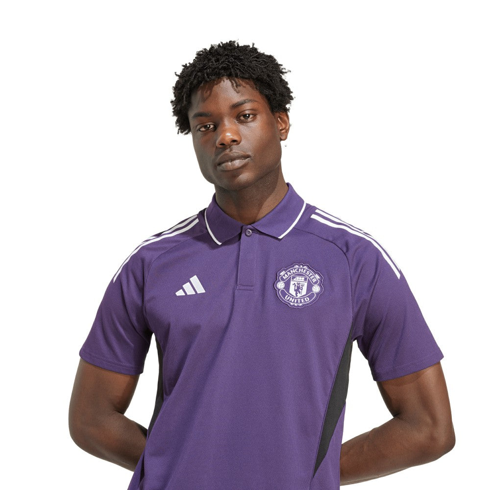 Manchester United 2025/26 Training Polo Purple - Adidas