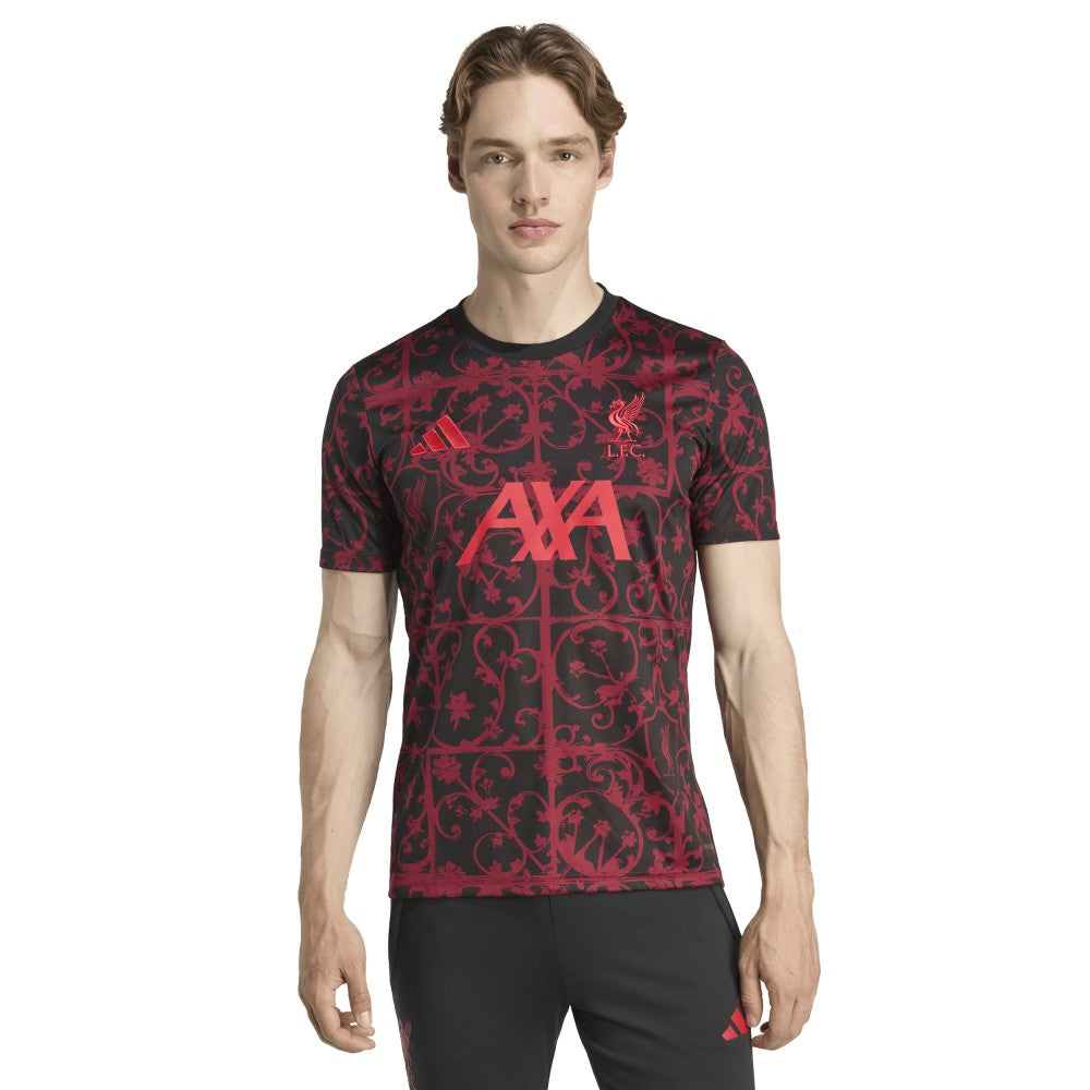 Liverpool 2025/26 AEROREADY Pre-Match Top Black - Adidas