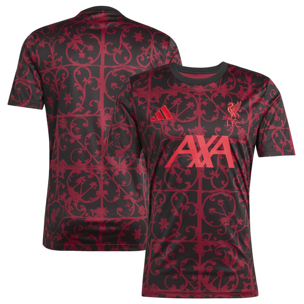 Liverpool 2025/26 AEROREADY Pre-Match Top Black - Adidas