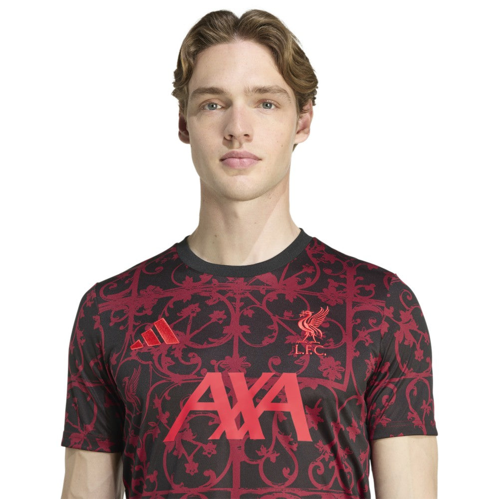 Liverpool 2025/26 AEROREADY Pre-Match Top Black - Adidas