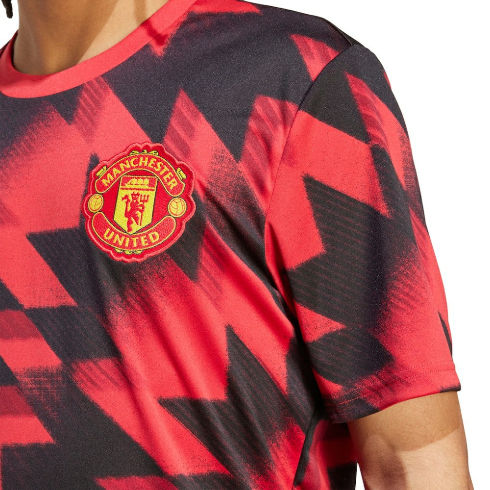Manchester United 2025/26 AEROREADY Pre-Match Top Red - Adidas