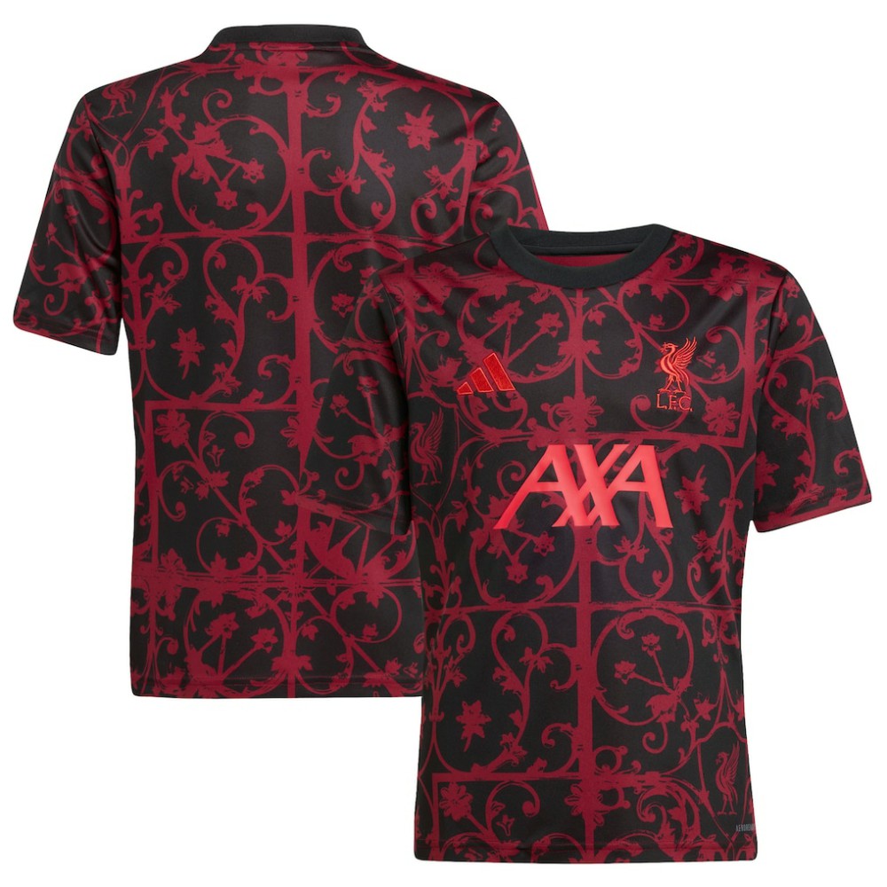 Liverpool Youth 2025/26 Pre-Match AEROREADY Top Black - Adidas
