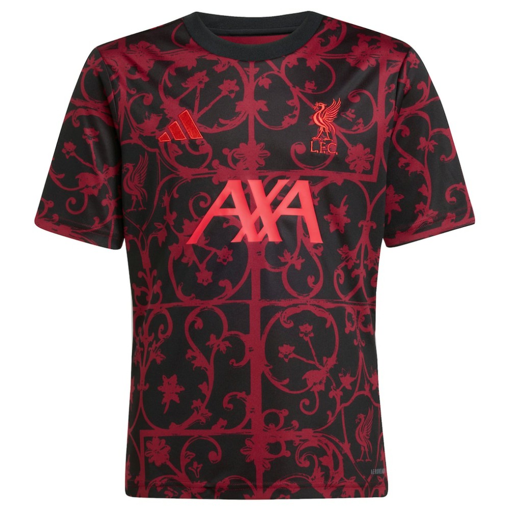 Liverpool Youth 2025/26 Pre-Match AEROREADY Top Black - Adidas