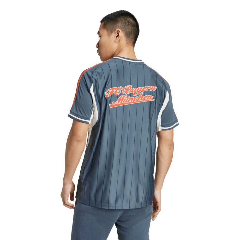 Bayern Munich US Pack Full-Button Baseball Jersey Gray - Adidas