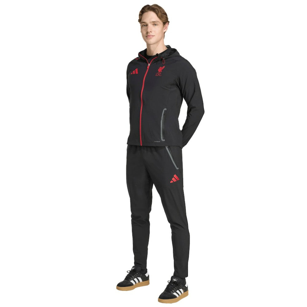 Liverpool 2025/26 Tiro Vis Tech Travel Pants Black - Adidas