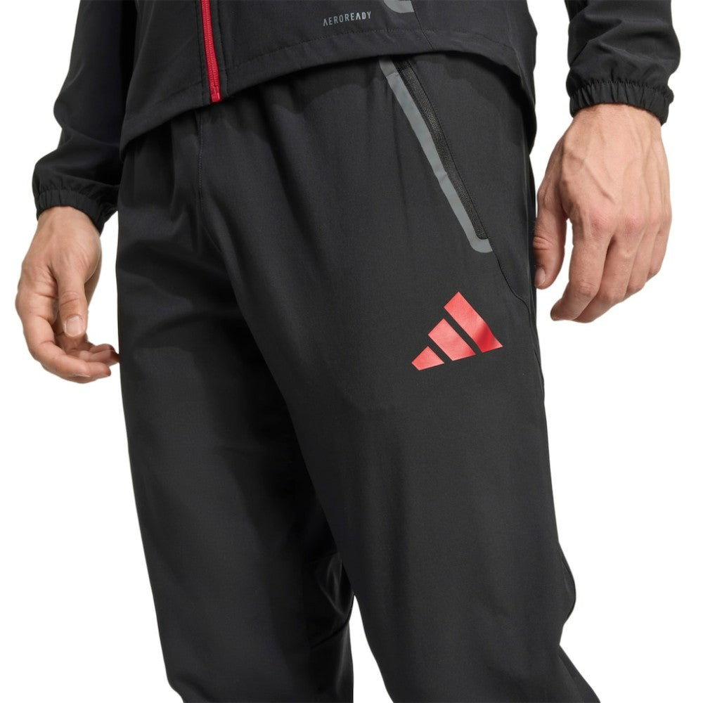 Liverpool 2025/26 Tiro Vis Tech Travel Pants Black - Adidas