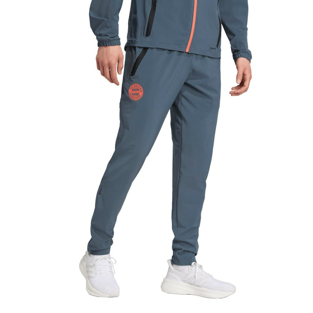 Bayern Munich 2025/26 Tiro Vis Tech AEROREADY Travel Pants Gray - Adidas