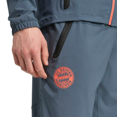 Bayern Munich 2025/26 Tiro Vis Tech AEROREADY Travel Pants Gray - Adidas