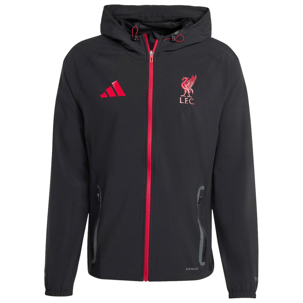 Liverpool 2025/26 Tiro Vis Tech Travel Jacket Black - Adidas