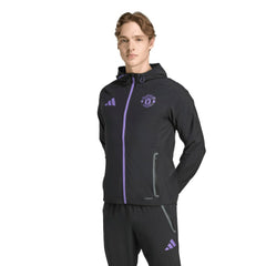 Manchester United 2025/26 Tiro Vis Tech Travel Jacket Black - Adidas