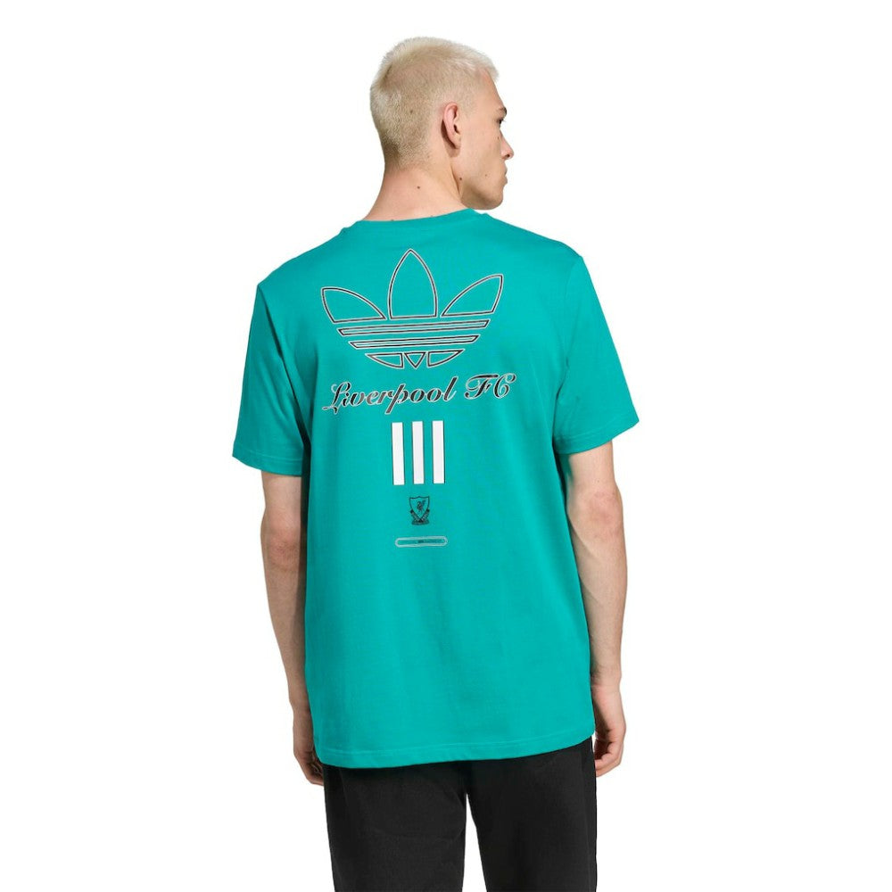 Liverpool Terrace Icons Collection Graphic T-Shirt Green - Adidas