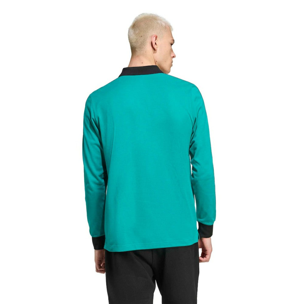 Liverpool Terrace Icons Long Sleeve Polo Green - Adidas