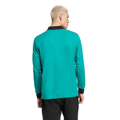 Liverpool Terrace Icons Long Sleeve Polo Green - Adidas
