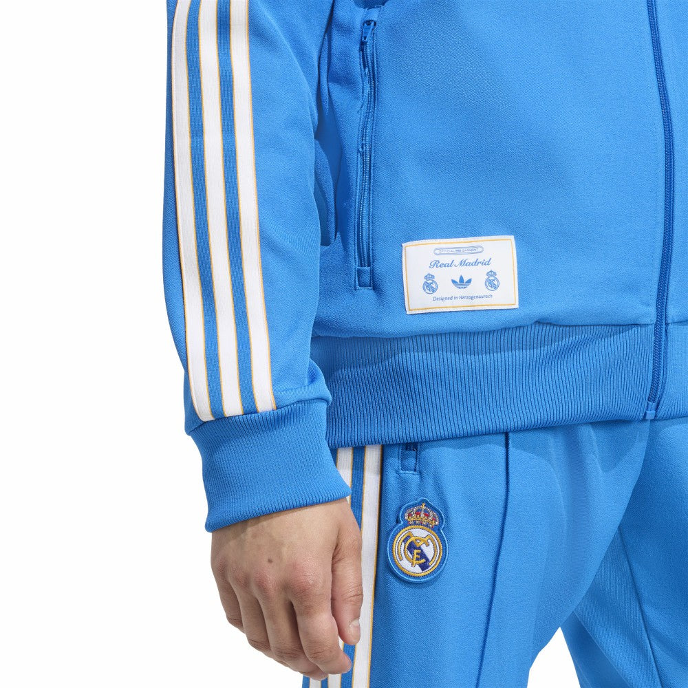 Real Madrid Terrace Icons Full-Zip Track Jacket Blue - Adidas