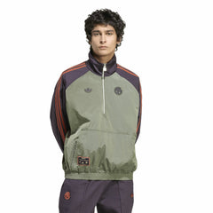 Bayern Munich Terrace Icons Half-Zip Jacket Green - Adidas