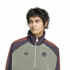 Bayern Munich Terrace Icons Half-Zip Jacket Green - Adidas