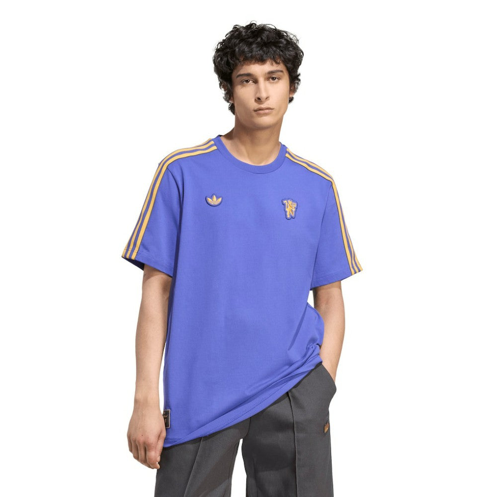 Manchester United Terrace Icons T-Shirt Purple - Adidas
