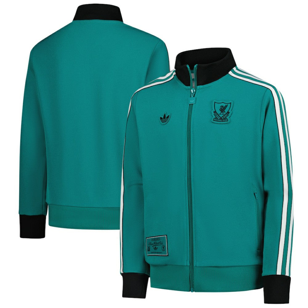 Liverpool Youth Terrace Icons Full-Zip Track Jacket Green - Adidas