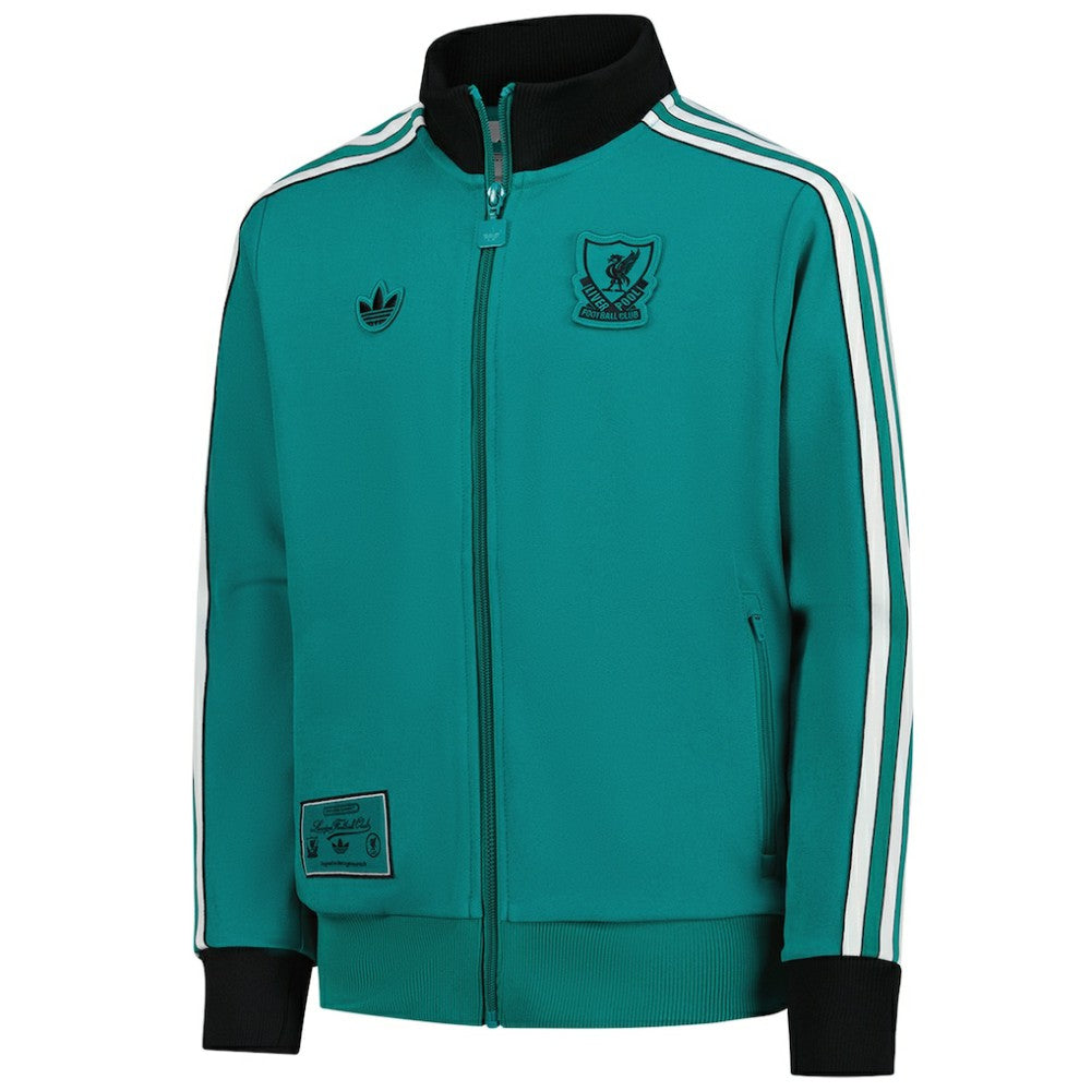 Liverpool Youth Terrace Icons Full-Zip Track Jacket Green - Adidas