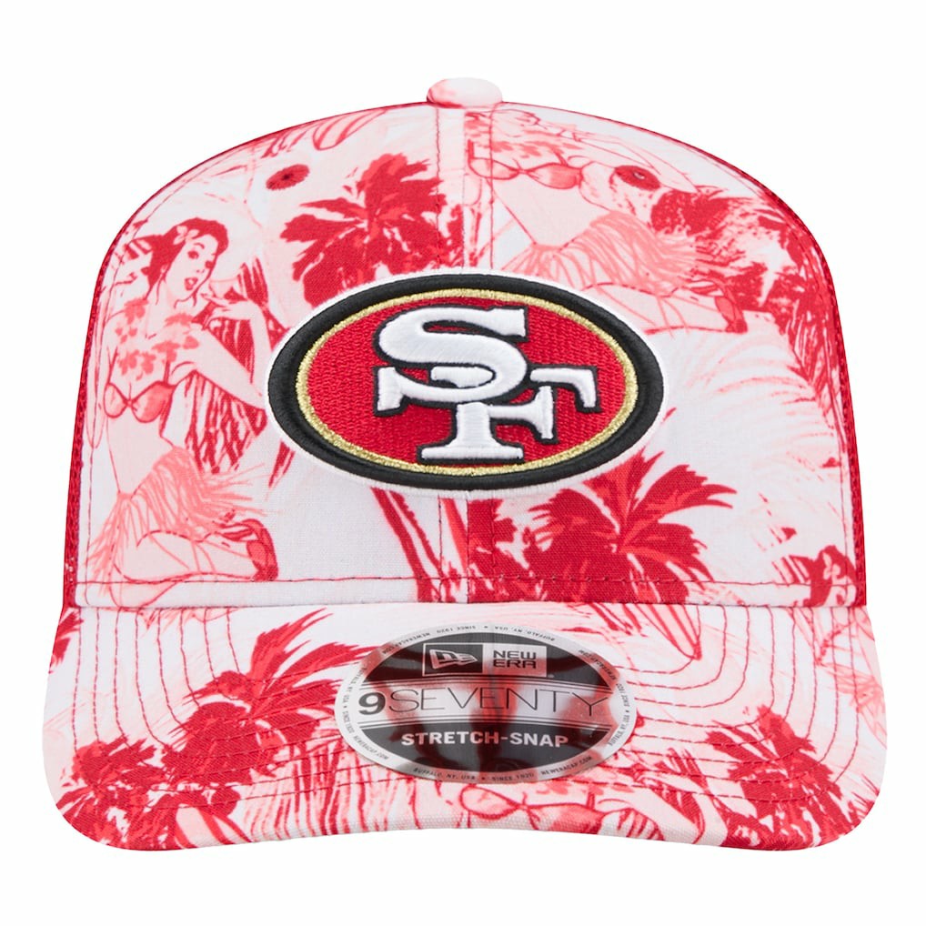 San Francisco 49ers New Era Hula 9SEVENTY Adjustable Trucker Hat