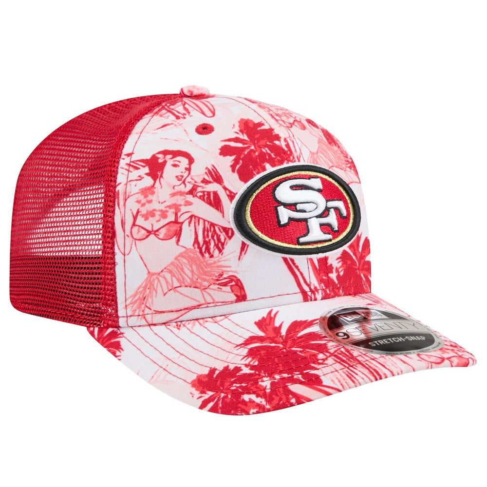 San Francisco 49ers New Era Hula 9SEVENTY Adjustable Trucker Hat
