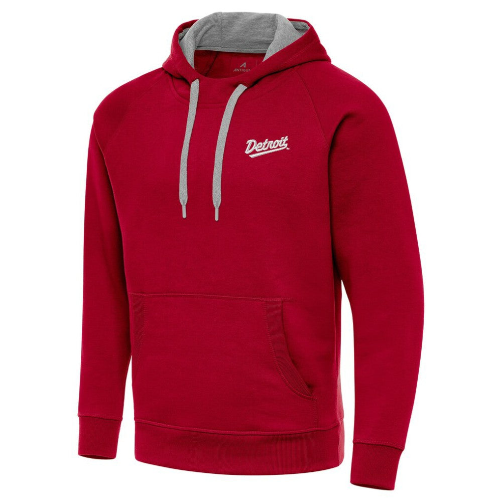 Detroit Red Wings Antigua 2025 NHL Stadium Series Victory Pullover Hoodie Outlet