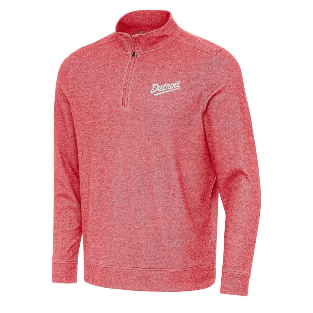 Detroit Red Wings Antigua 2025 NHL Stadium Series Subtle Quarter-Zip Top Discount