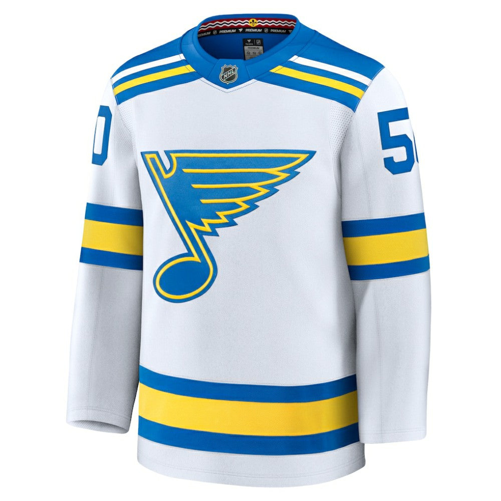 Jordan Binnington St. Louis Blues Fanatics Away Premium Player Jersey Outlet