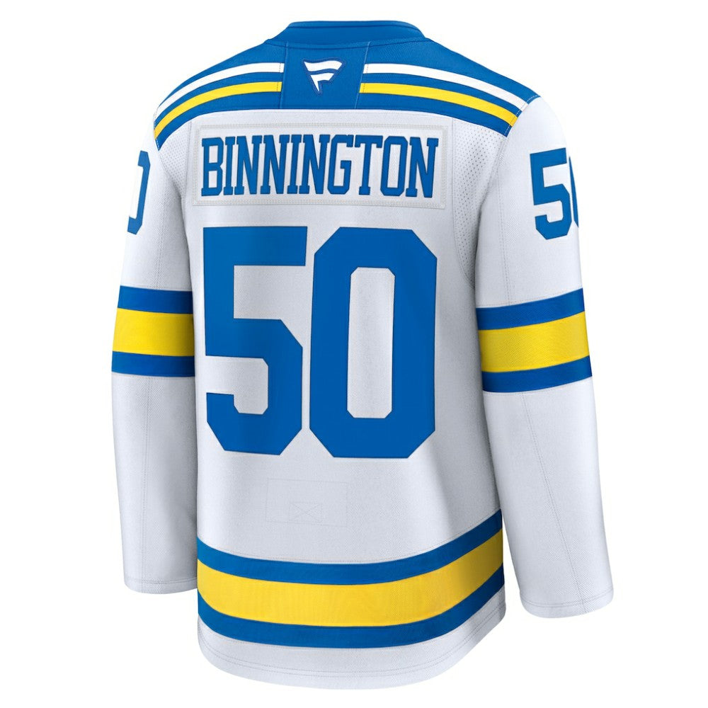 Jordan Binnington St. Louis Blues Fanatics Away Premium Player Jersey Outlet