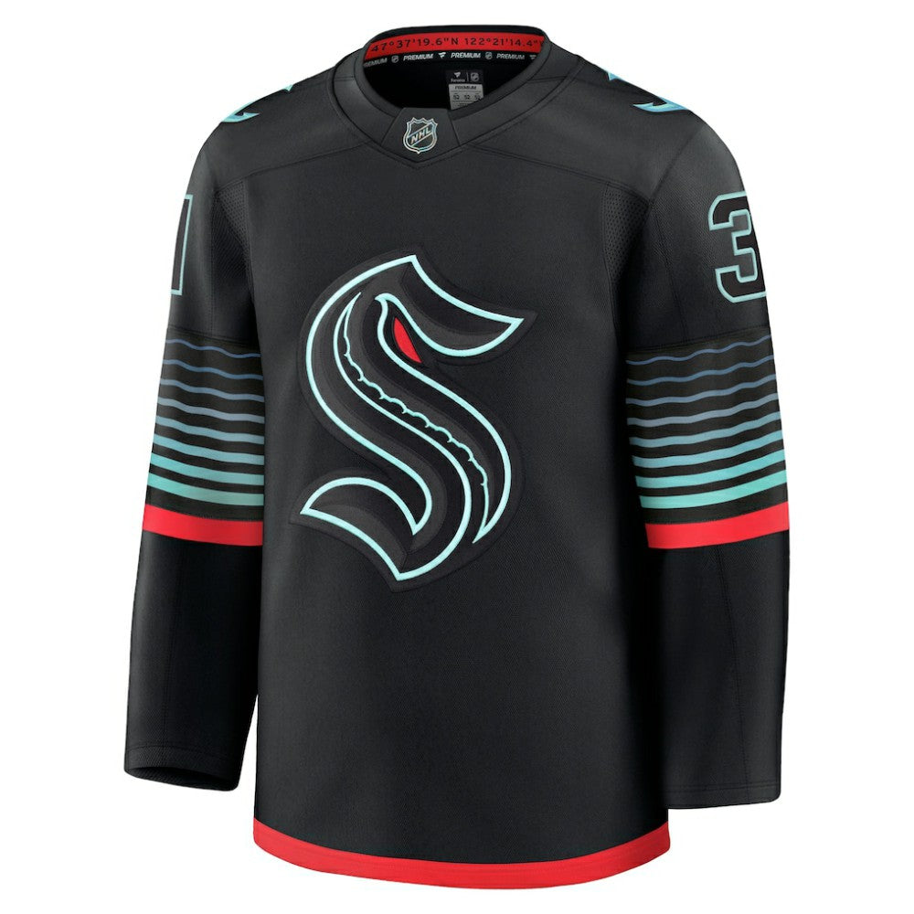 Philipp Grubauer Seattle Kraken Fanatics Alternate Premium Player Jersey Sale