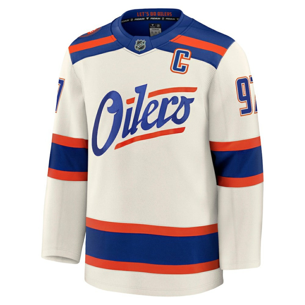 Connor McDavid Edmonton Oilers Fanatics Alternate Premium Jersey On Sale