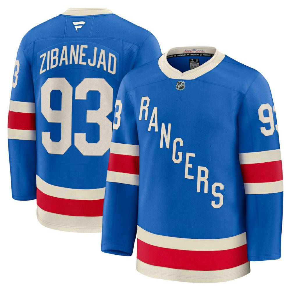 Mika Zibanejad New York Rangers Fanatics Centennial Premium Jersey For Sale