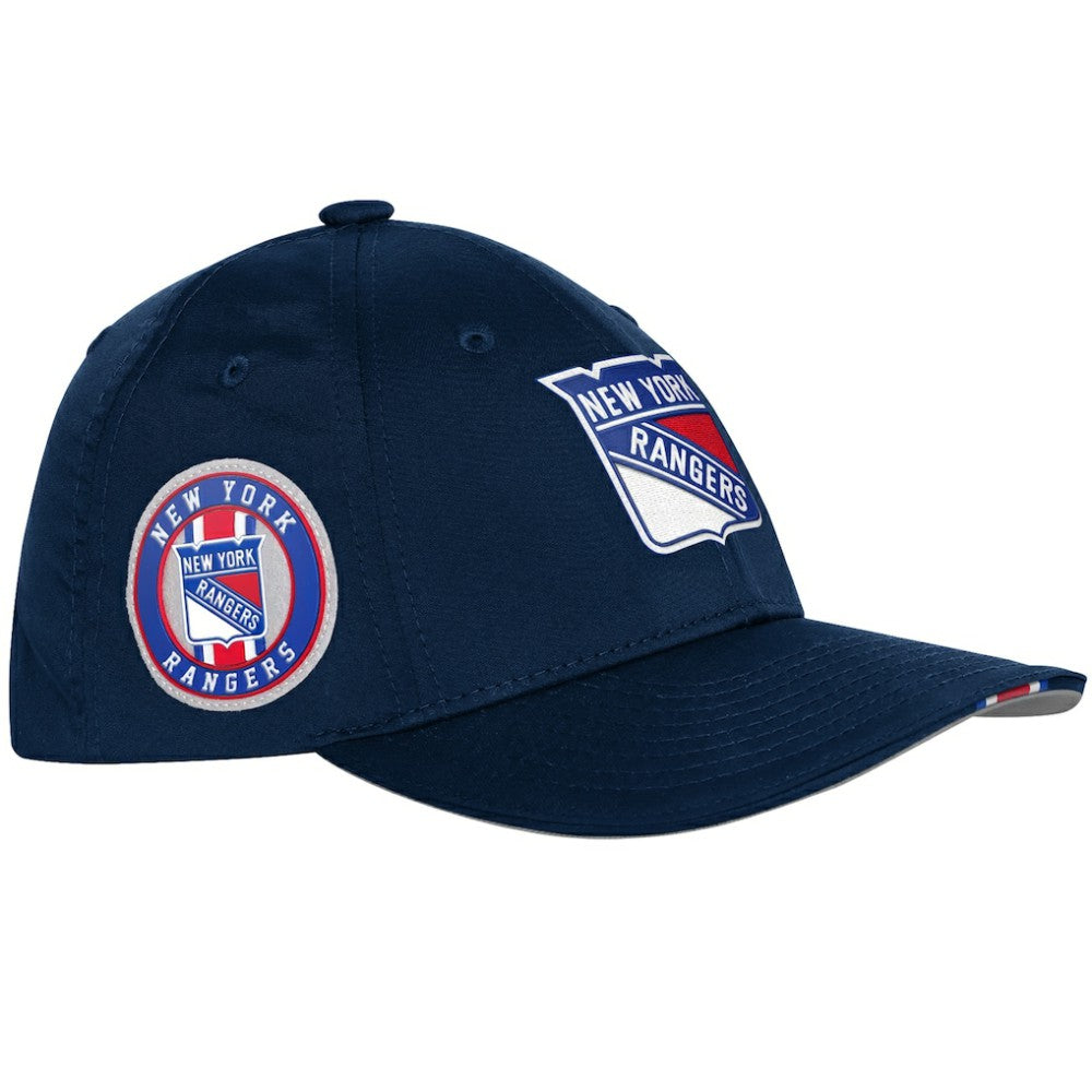 New York Rangers Fanatics Youth 2025 NHL Draft Authentic Pro On-Stage Podium Adjustable Hat On Sale