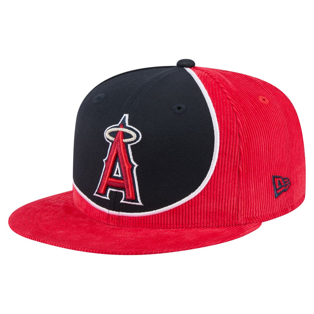 Los Angeles Angels New Era Retro Split Corduroy Snapback Hat | MLB On Sale