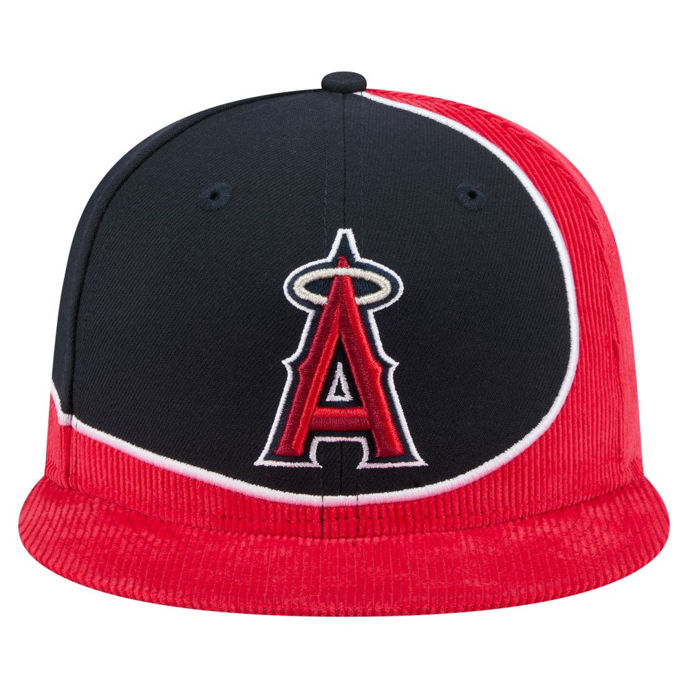 Los Angeles Angels New Era Retro Split Corduroy Snapback Hat | MLB On Sale