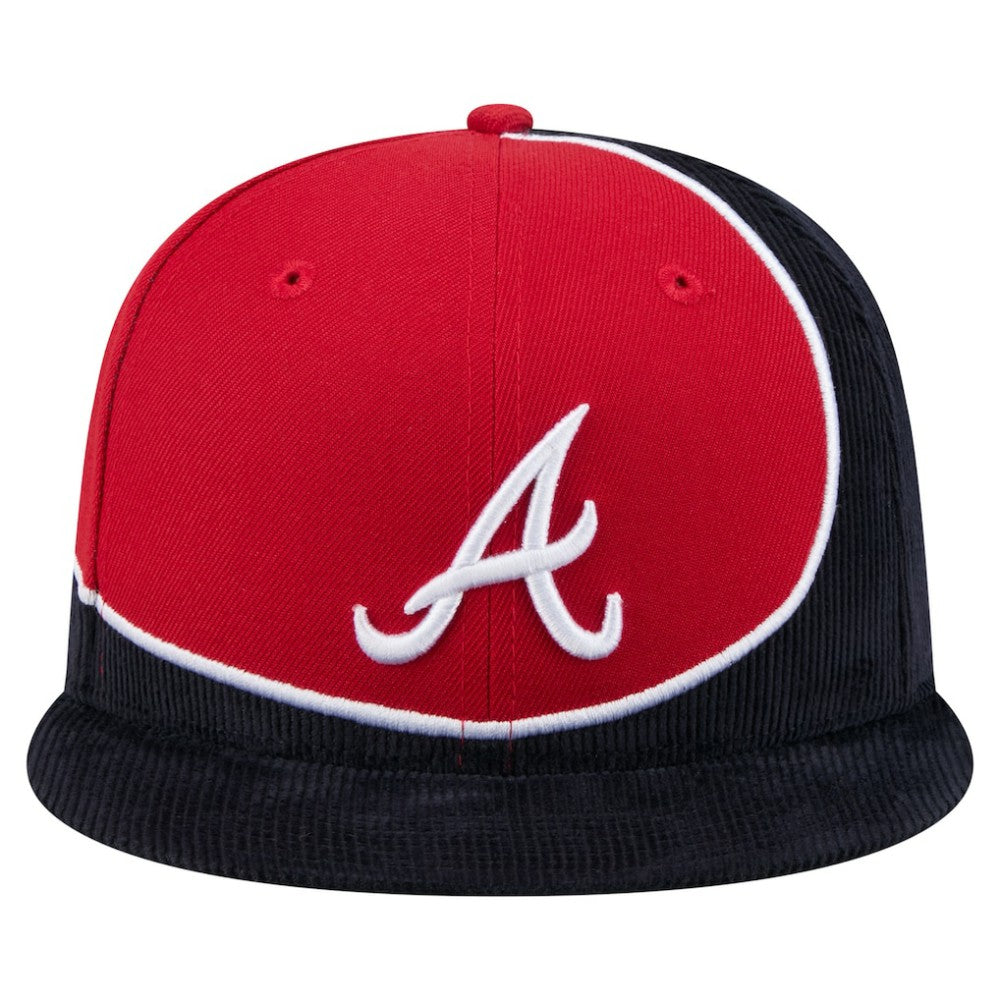 Atlanta Braves New Era Retro Split Corduroy Snapback Hat | MLB Shop