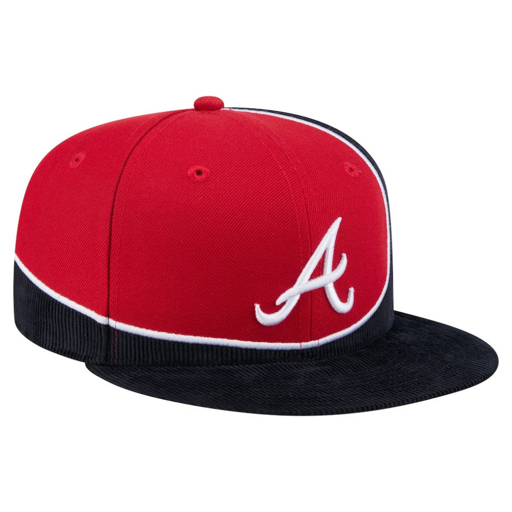 Atlanta Braves New Era Retro Split Corduroy Snapback Hat | MLB Shop