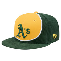 Athletics New Era Retro Split Corduroy Snapback Hat | MLB Online